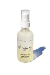 Pretty Farm Girl Clarifying Cleansing Oil for acne-prone skin, a gentle face cleanser with natural ingredients.