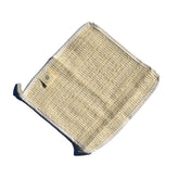 Sisal exfoliating wash cloth from Pretty Farm Girl accessories collection, with textured fibers for gentle skin exfoliation.
