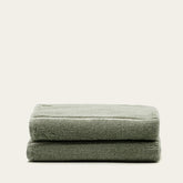 Italian Italic Deia Australian Cotton Hand Towel with soft, absorbent white fabric and subtle woven texture for home bathroom use.