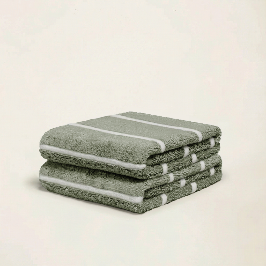 Deia Australian cotton hand towel from Italic, soft and plush home bed towel with natural white color and textured fabric.