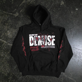 Black Demise hoodie by Any Means Necessary Clothing featuring a front design, casual fit, and comfortable pullover style.