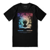 Yūjin Clothing Collapse Creation cat T-Shirt featuring a graphic design of a cat with a creative, artistic style on a casual T-shirt