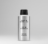 Bravo Sierra dry shampoo spray bottle, lightweight and easy to use for fresh hair without water, in a sleek white container.