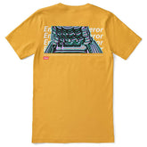 Yūjin Clothing Emperor T-Shirt with bold graphic design, soft fabric, and comfortable fit, displayed on a neutral background.