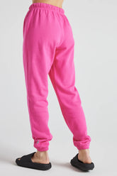 Pink electric fleece joggers by Fitkitty Culture, cozy women&