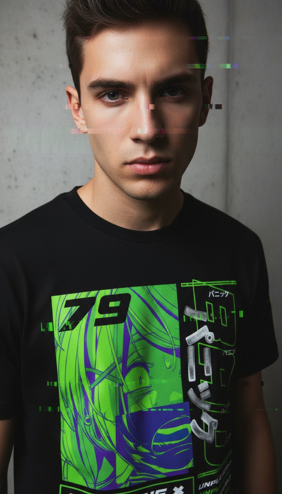 Yūjin Clothing Emotions T-Shirt featuring a casual fit with a colorful graphic design on soft cotton fabric.
