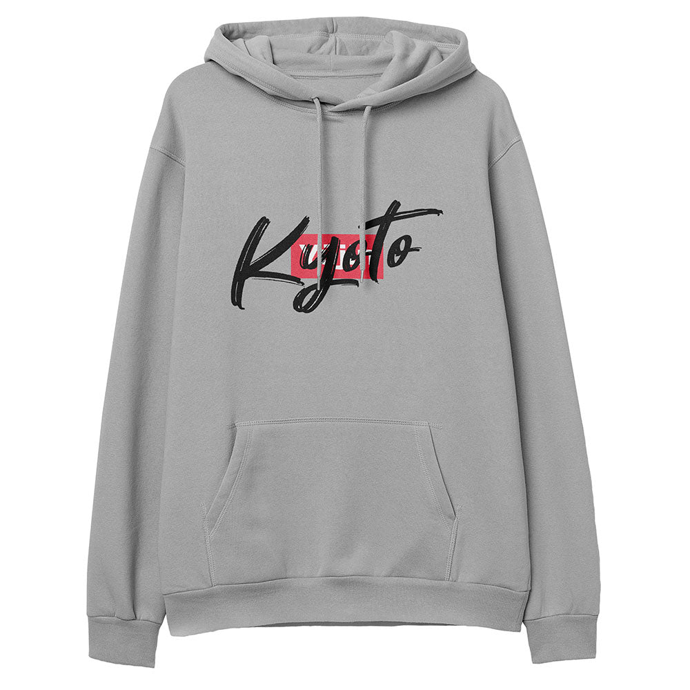 Yūjin Clothing Kyoto Hoodie in soft fabric with a stylish design, featuring a hood, drawstrings, and a comfortable fit.
