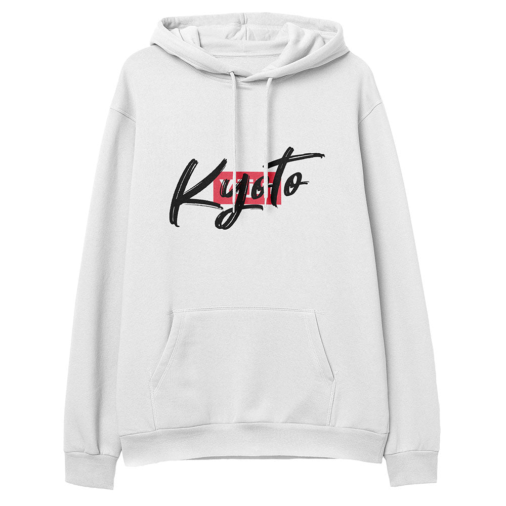 Yūjin Clothing Kyoto Hoodie featuring a comfortable fit and stylish design, shown in a close-up of the soft fabric and hoodie details.
