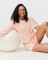 Goal Five Freasy Crew lifestyle shirt in nectar color, featuring a casual fit and stylish design, perfect for everyday wear.