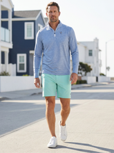 White Water Life Freeport Short in aqua color, lightweight performance shorts with a relaxed fit and adjustable waistband.