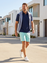 White Water Life Freeport Short in aqua, lightweight performance shorts with a relaxed fit, suitable for outdoor activities.