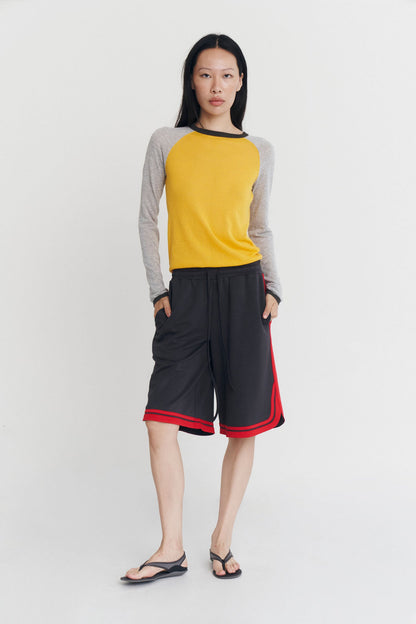MIRINAE RAGLAN KNIT TOP IN MARACUJA MULTI