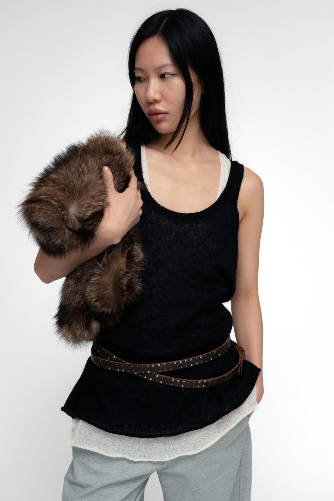 LIRA TANK TOP IN BLACK