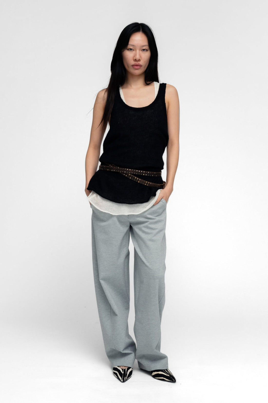 LIRA TANK TOP IN BLACK