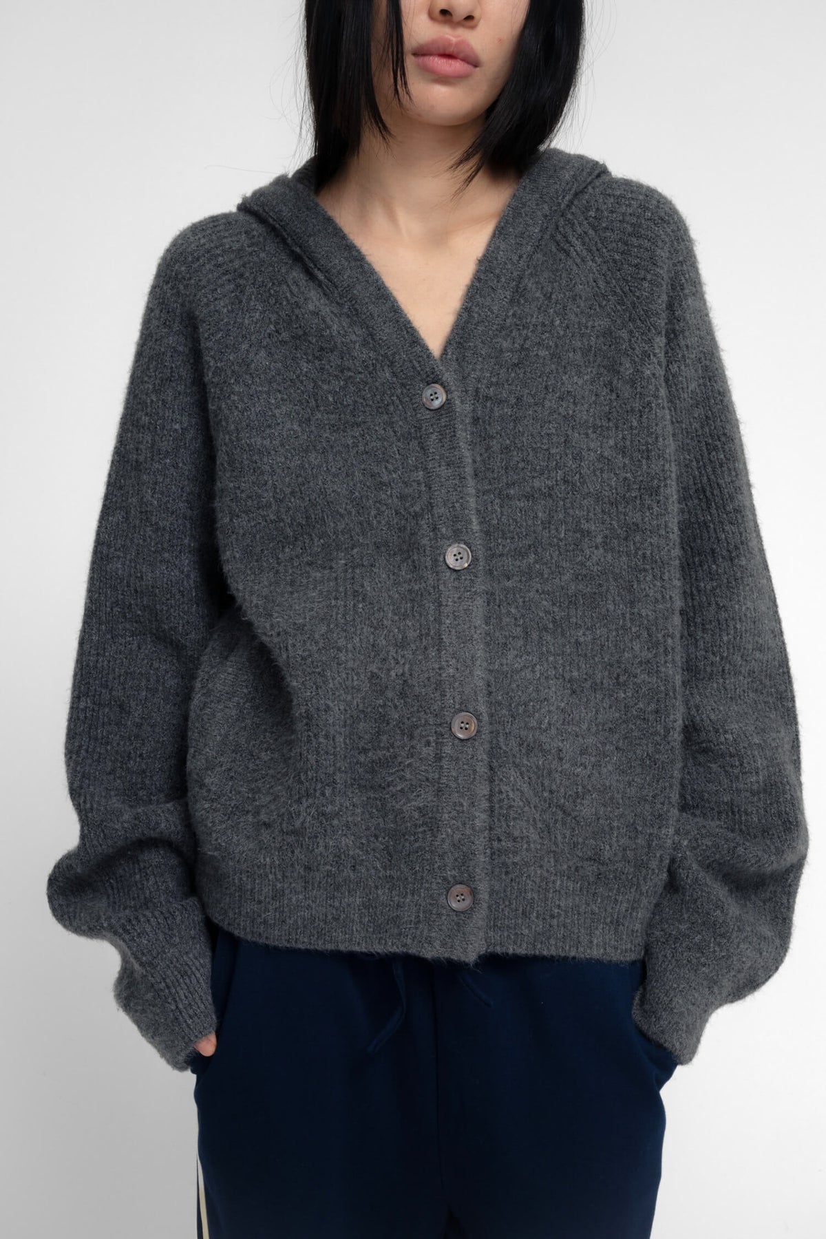RAEL CARDIGAN IN HEATHER GRAY