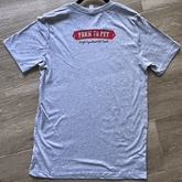 Gray Farm to Pet Logo T-Shirt showing the brand&