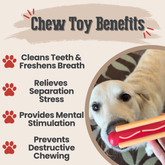 Farm To Pet hot dog tug chew toy for dogs, durable rubber dog toy for chewing and playtime fun.