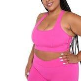 SmoothFit full coverage sports bra by Fitkitty Culture, featuring supportive design and breathable fabric for active women.