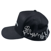 Structured Forsaken hat by Any Means Necessary Clothing featuring a classic design and adjustable strap.