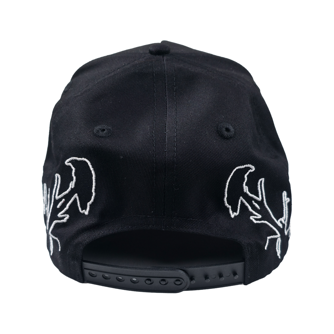 Structured Forsaken Hat by Any Means Necessary Clothing, featuring a stylish design and adjustable strap on a clean background.
