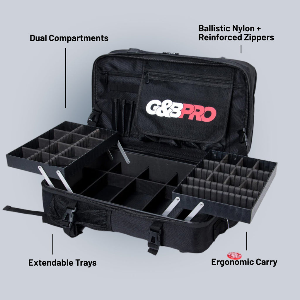 Full Size Mobile Workstation Backpack with Extending Tray System – OG Black