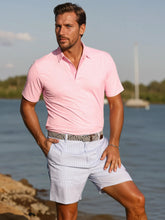 Blue and pink gingham seersucker shorts by White Water Life, casual Freeport Short Effortless Performance style.