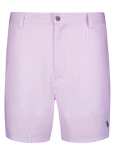 White Water Life Freeport Shorts in lavender seersucker fabric, casual and breathable for effortless summer style.