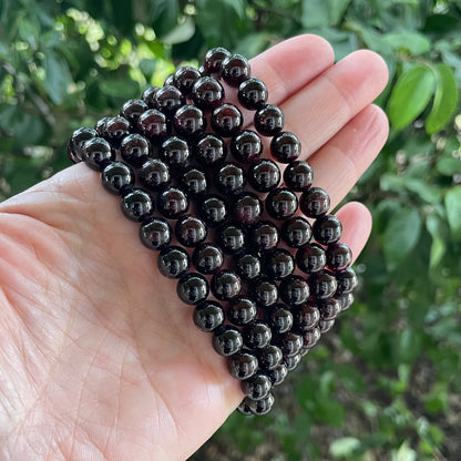 Natural Garnet Stretch Bracelet