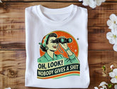 Unisex bamboo and cotton graphic T-shirt with retro funny woman design, featuring humorous quote and vibrant print by Spun Bamboo.