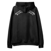 Yūjin Clothing Game Over hoodie featuring bold graphic print, soft fabric, and comfortable fit perfect for casual wear.