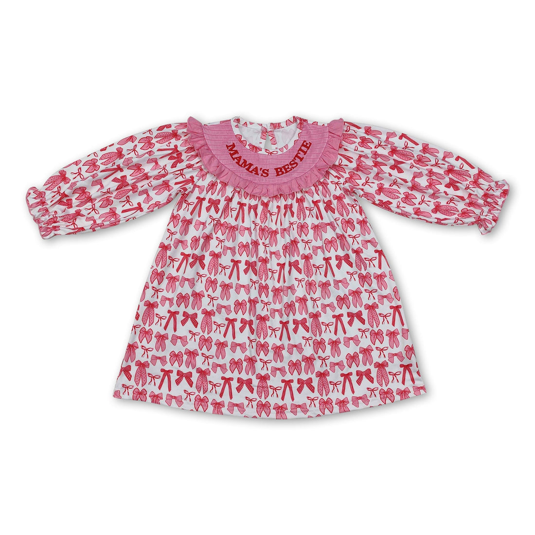 Long sleeves pink bow mama&