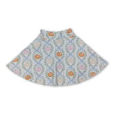 Light blue bow pumpkin girl skirt from Mini Rodeo, fall active girls&