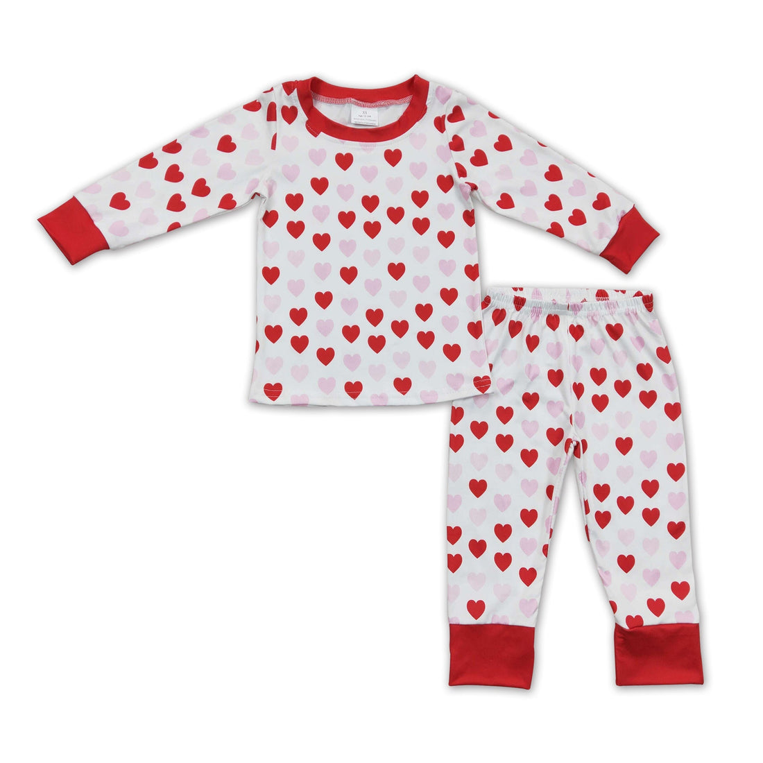 Pink red heart baby kids valentine&