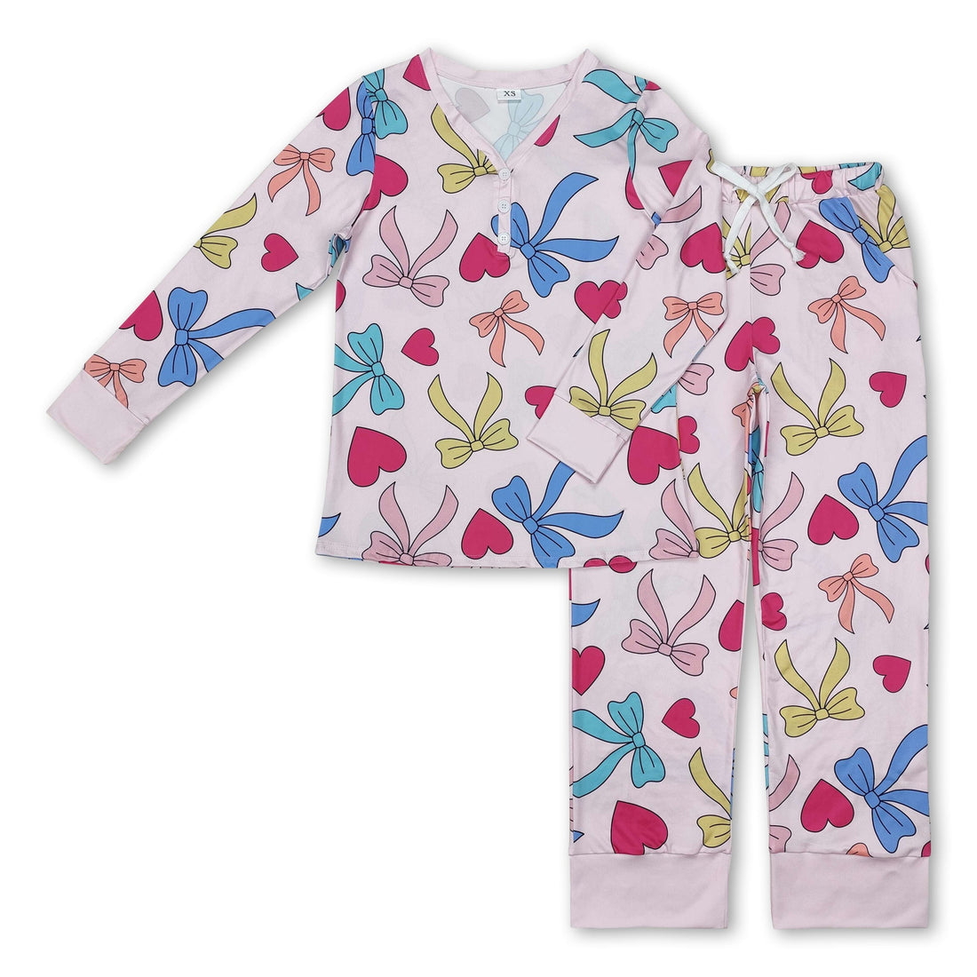 Long sleeves bow heart adult Valentine&