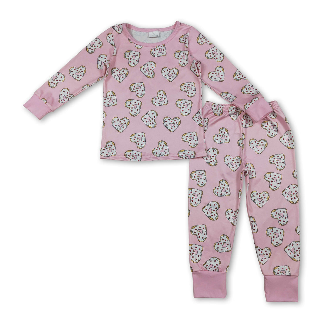 Pink heart and donut-themed girls&