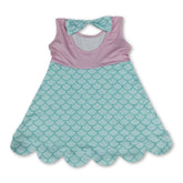 Lavender sleeveless princess summer dress for girls by Mini Rodeo with a bow and short sleeves, perfect for warm-weather outings.
