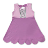 Pink sleeveless princess summer dress for girls by Mini Rodeo, featuring a cute design perfect for warm weather.