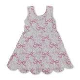 Pink floral sleeveless girls&