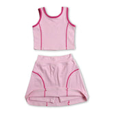 Pink sleeveless girls&