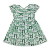 Green short sleeve girls&