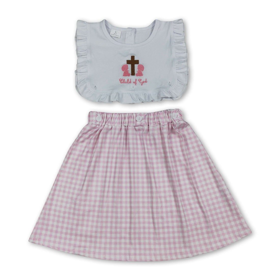 Pink plaid Girl&