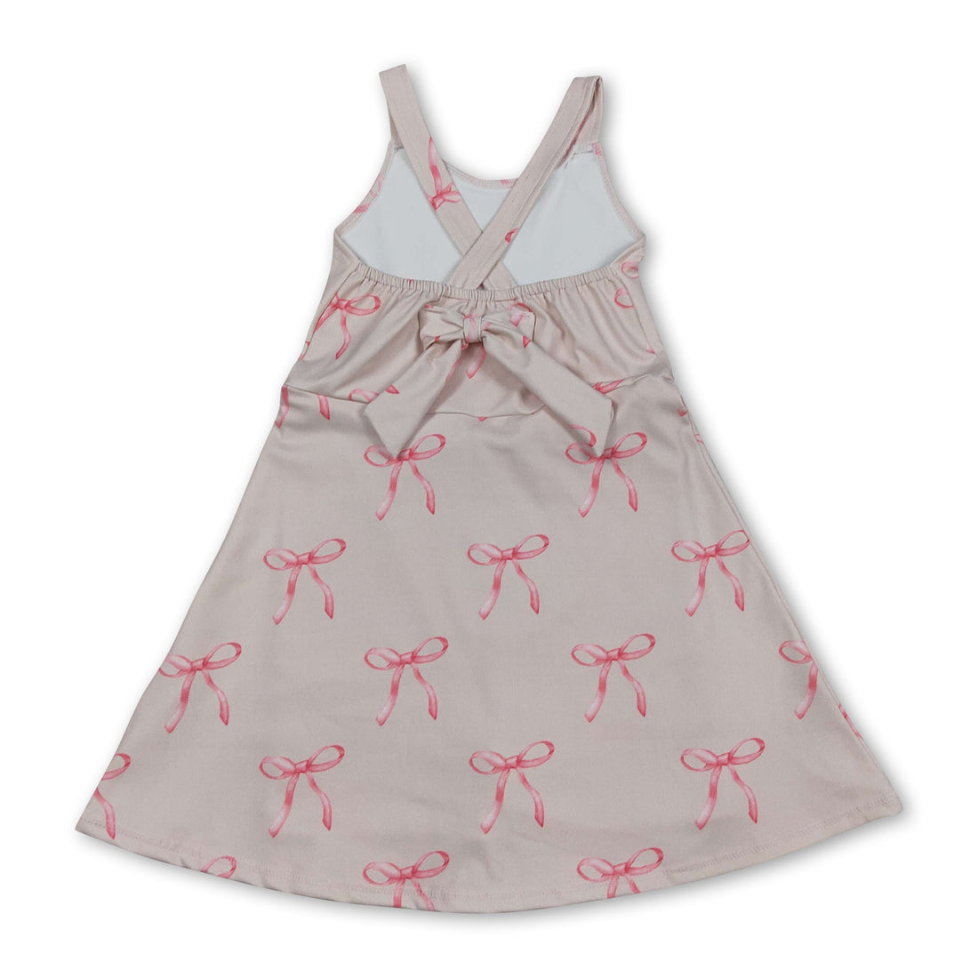 Pink bow strap girls&