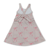 Pink bow strap girls&