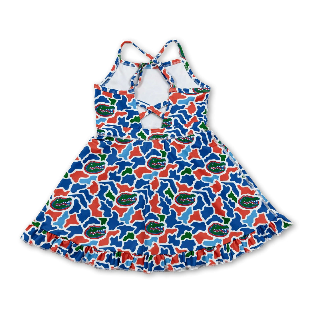 Camo crocodile print short sleeve girls&