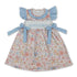 Mini Rodeo floral Flutter sleeves kids dress with short sleeves and cute design, perfect for girls&