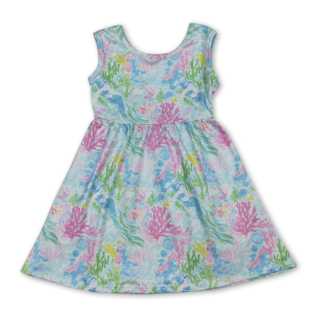 Mini Rodeo sleeveless watercolor coral girls&