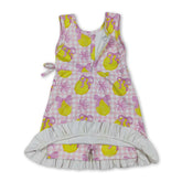 Pink plaid sleeveless girls&