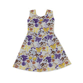 Mini Rodeo sleeveless tiger print kids girls athletic dress with bow detail, short sleeve design, perfect for active wear.