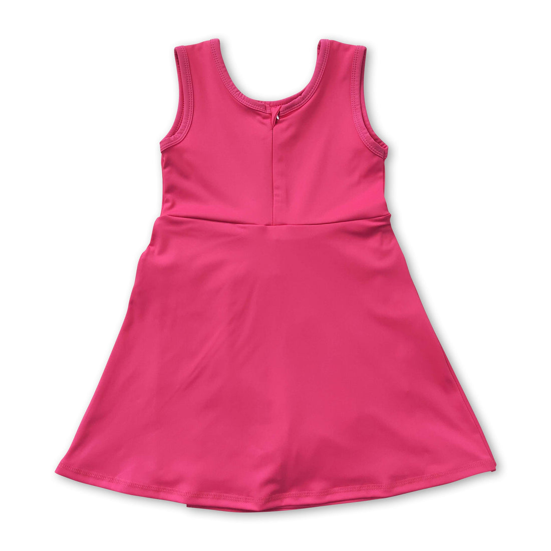 Sleeveless hot pink bow girls&
