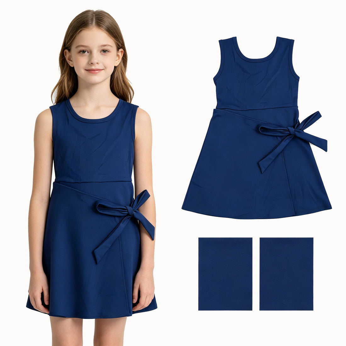 Sleeveless navy kids&